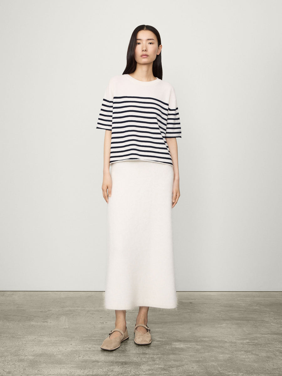 【Lisa Yang】 CilaストライプカシミヤTシャツ Cila striped cashmere T-shirt in multicoloured - Lisa Yang