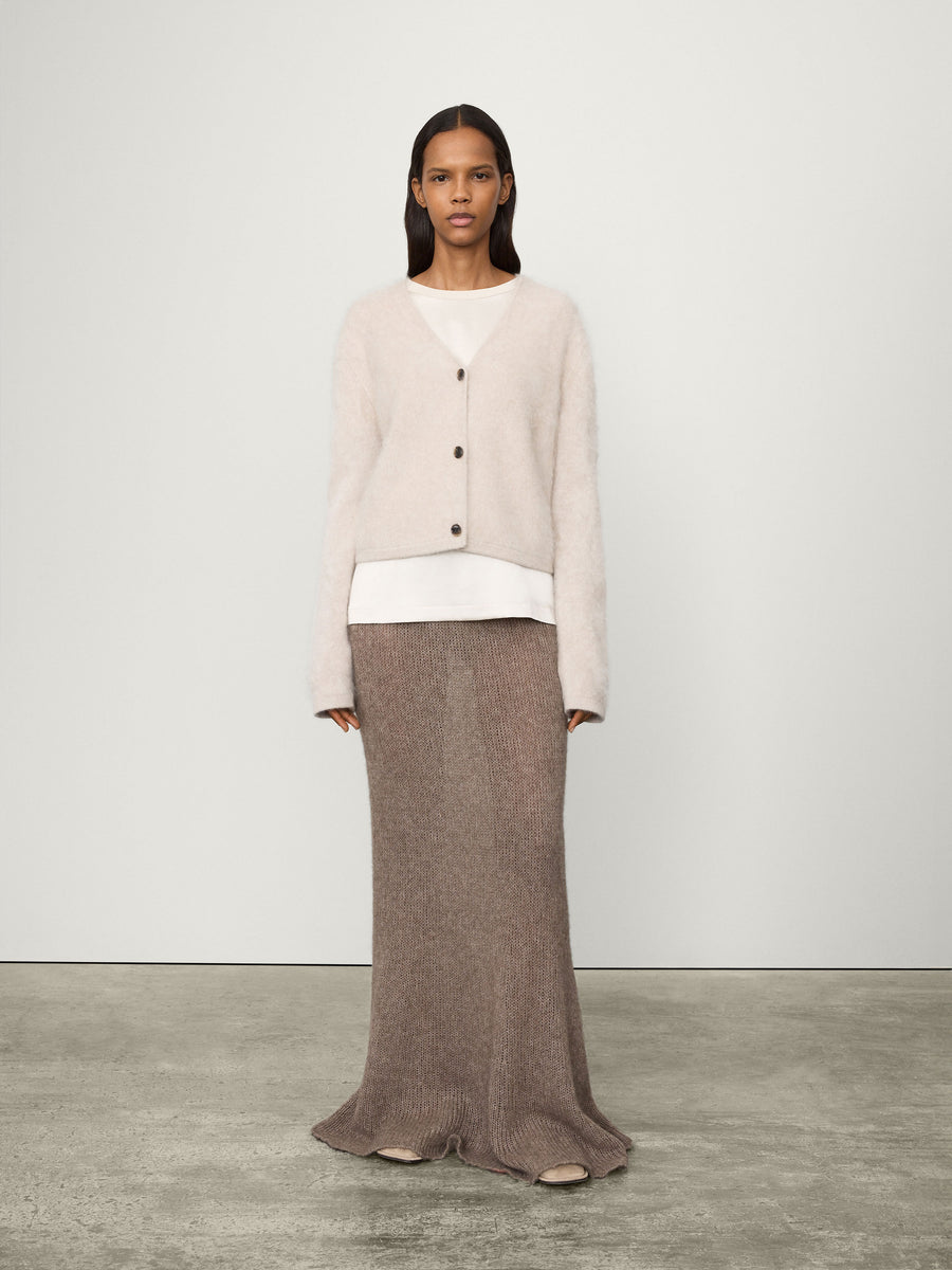 AURALEE(オーラリー)BRUSHED WOOL CASHMERE SILK KNIT CARDIGAN