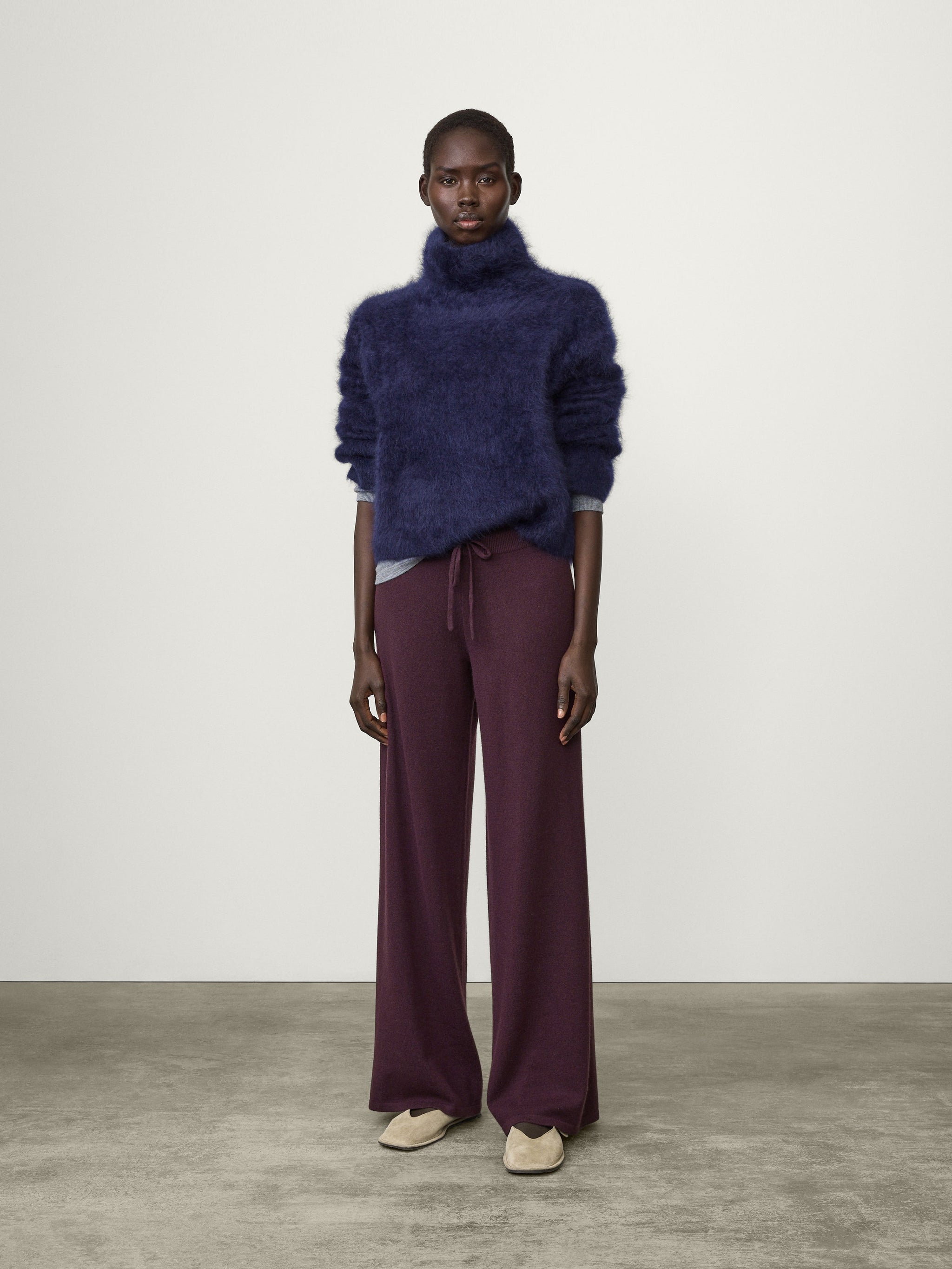 パンツ LISA YANG Woman Pants Sand 2025118 OS Wide Leg Trousers – LISA YANG