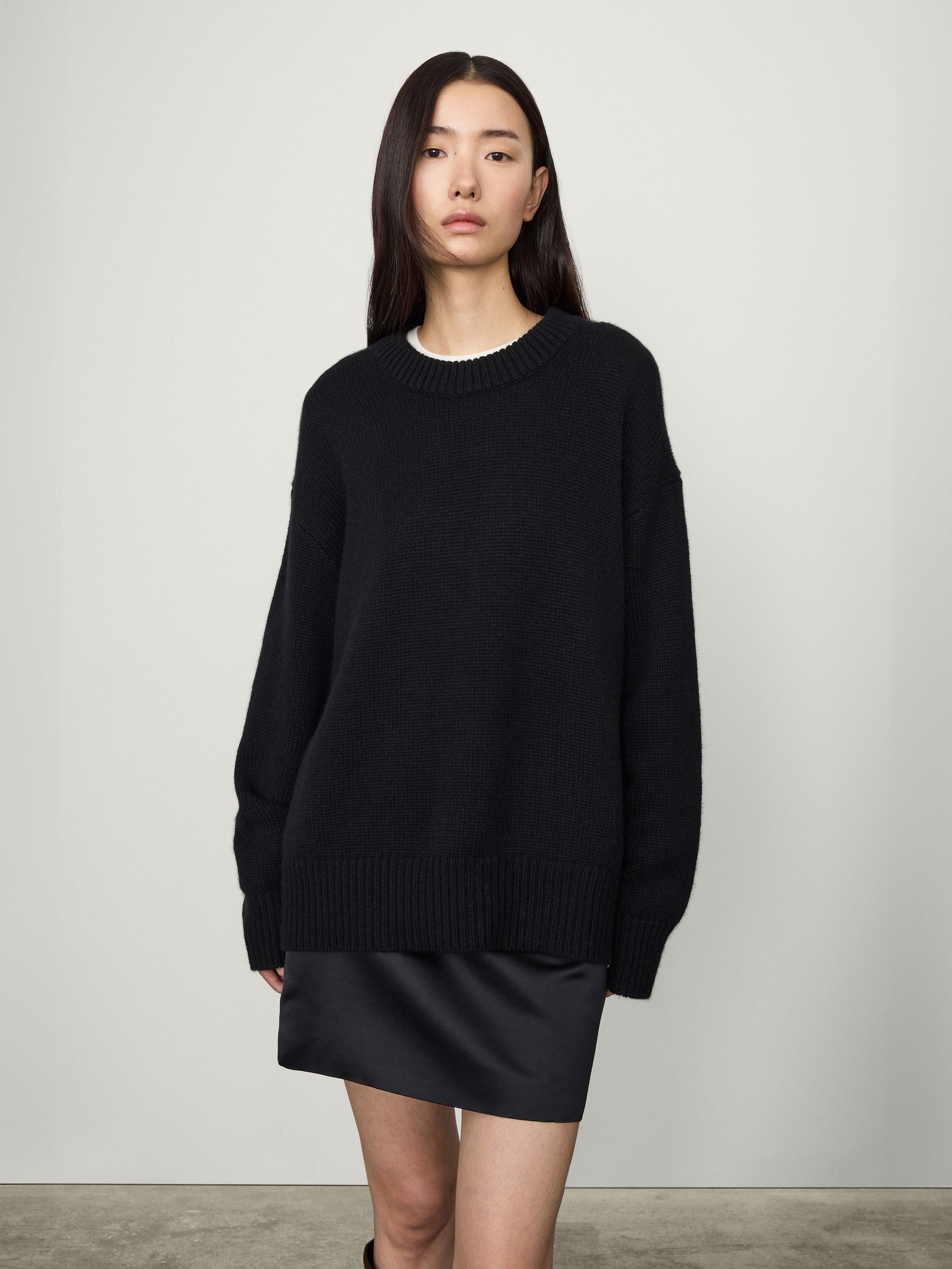 トップス andmary Lisa knit set up black ANDMARY】Lisa knit set up