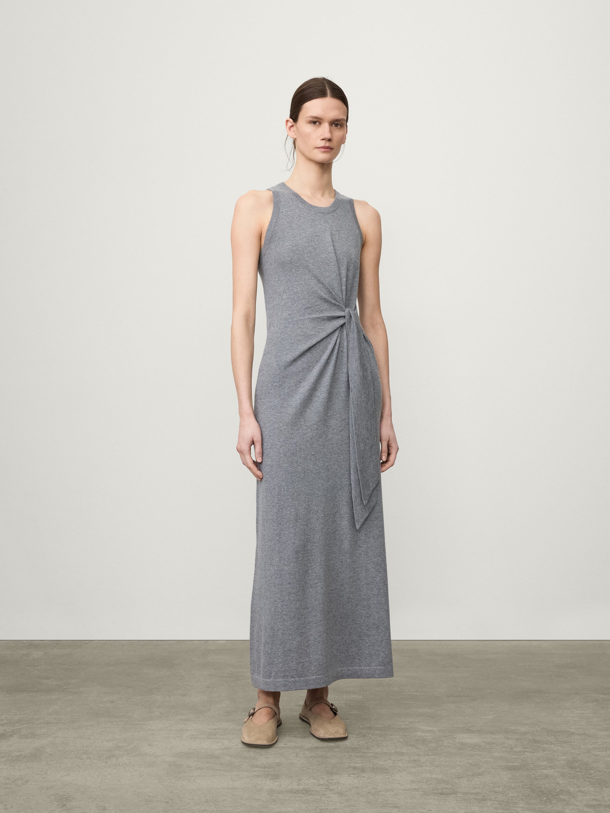 【Lisa Yang】 Astaニットカシミヤミディスカート Asta knitted cashmere midi skirt in green - Lisa Yang