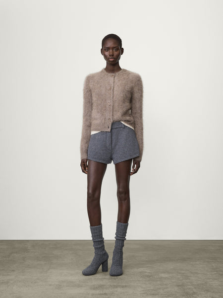 パンツ eaphi WOOL KNIT SHORT PANTS Men's Cannes Waffle Knit Shorts - Burnt Sienna – Dandy Del Mar