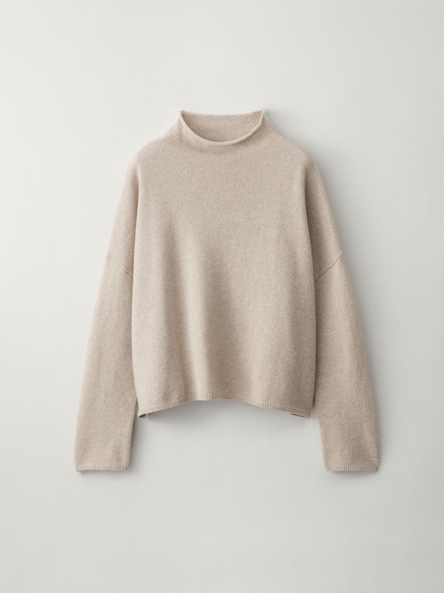 The Sandy Sweater | Mock neck cashmere sweater – LISA YANG