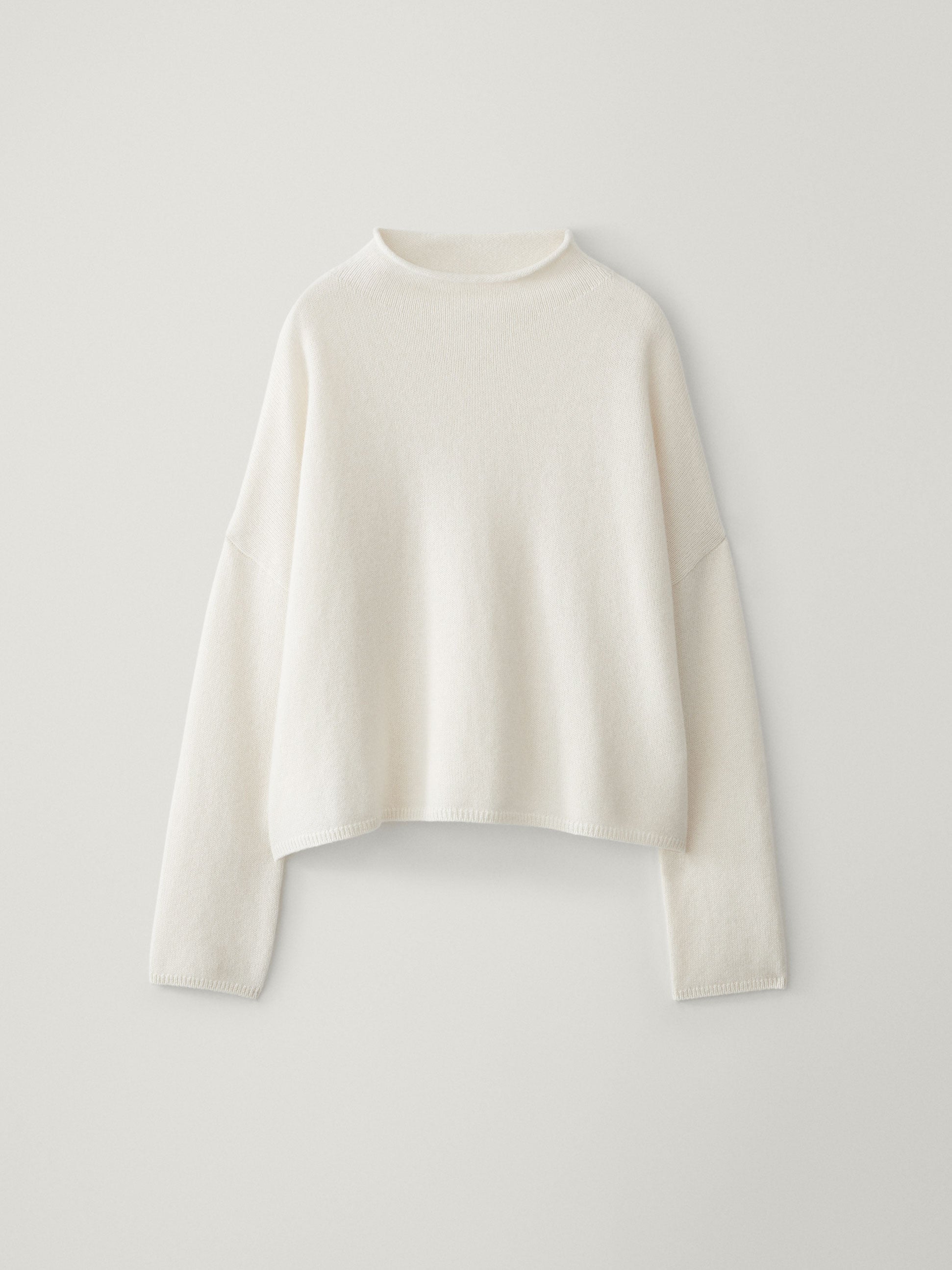 The Sandy Sweater | Mock neck cashmere sweater – LISA YANG