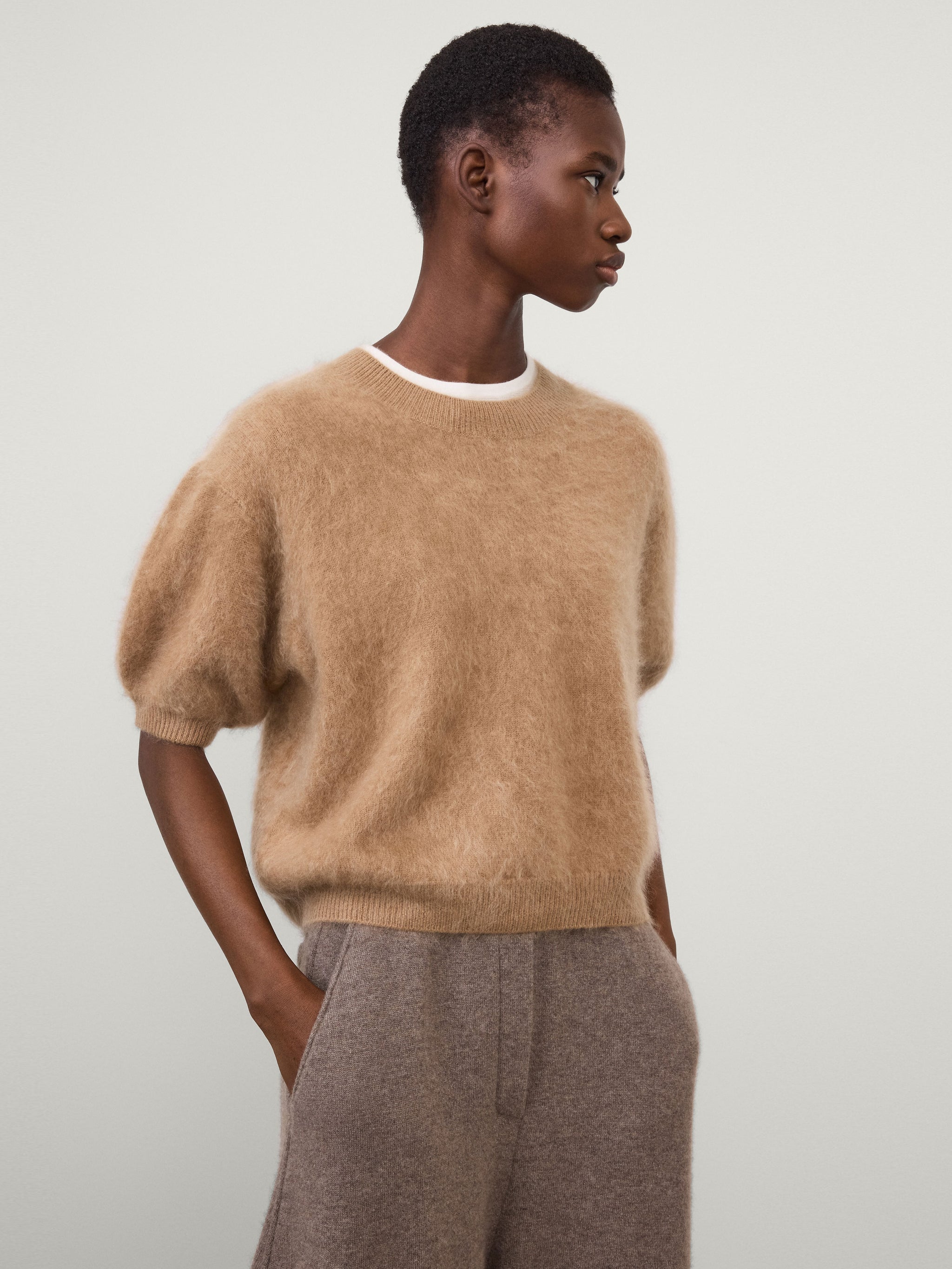 ニット/セーター Airy Brush Knit Top 新色】Airy Brush Knit Top
