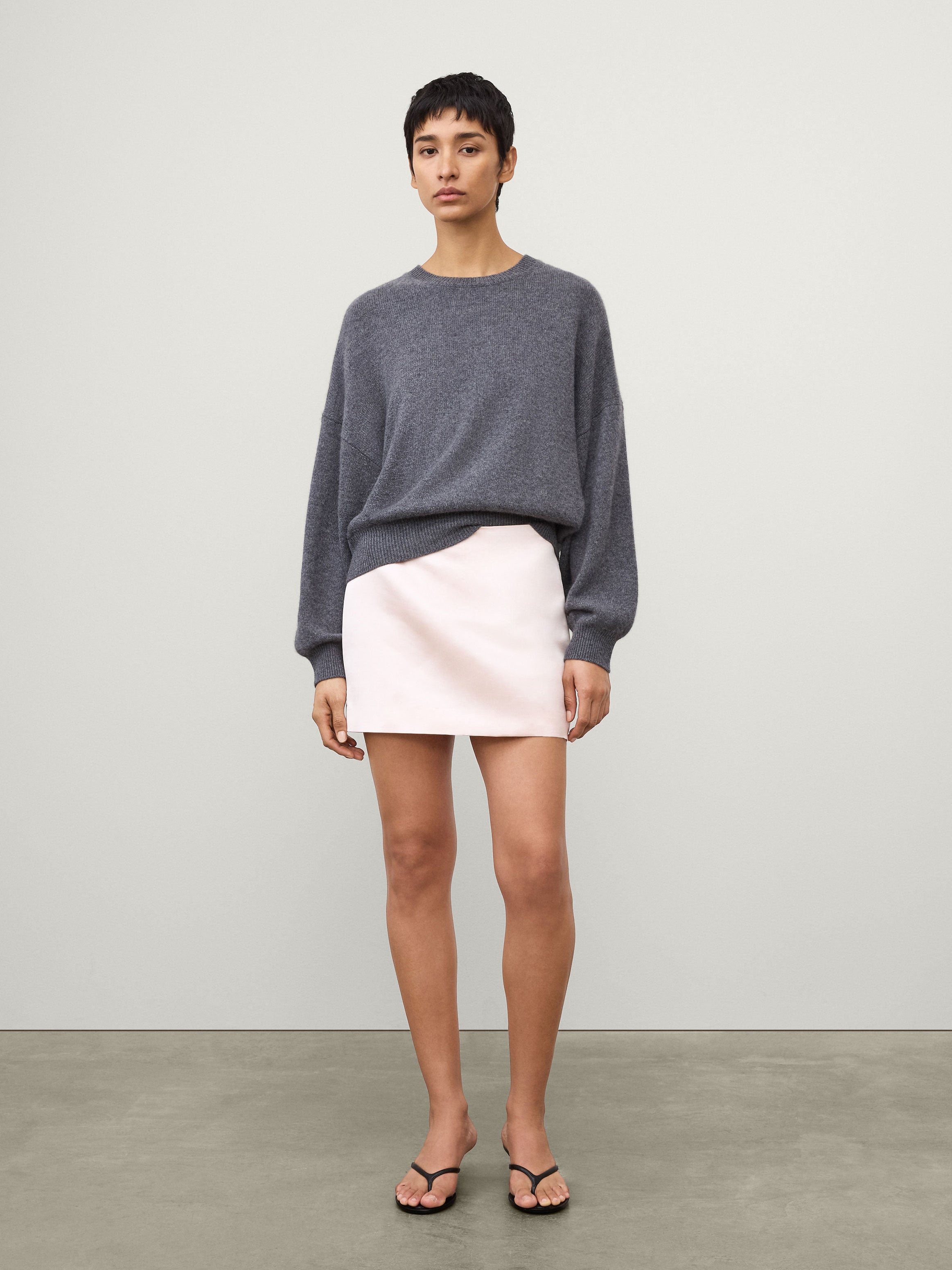 新品　Sサイズ　ANDWANG AND Garter mini skirt LISAYANG_SS26_WW_DROP-