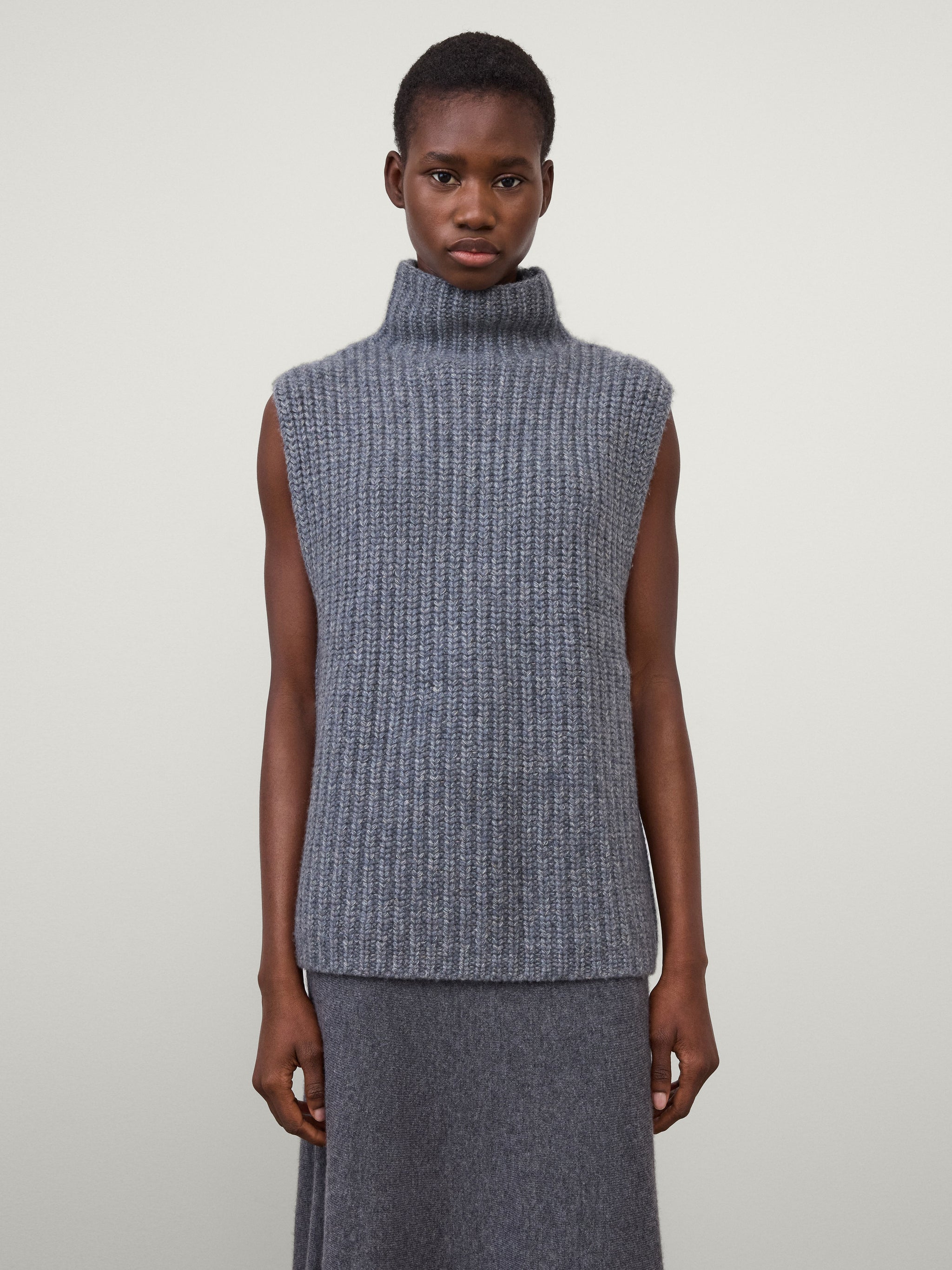 タグ付き新品未使用 heve tinker knit vest gray へイヴ