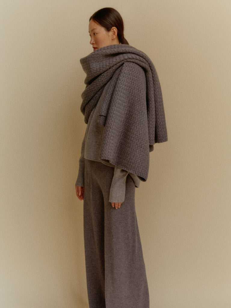 andmary  Lisa knit set up gray♡黒瀧まりあ