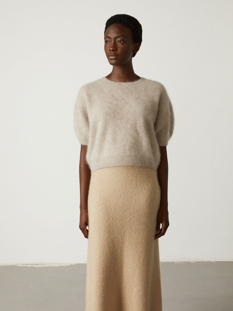 Lisa Yang Dorothy Cashmere Sweater in Natural